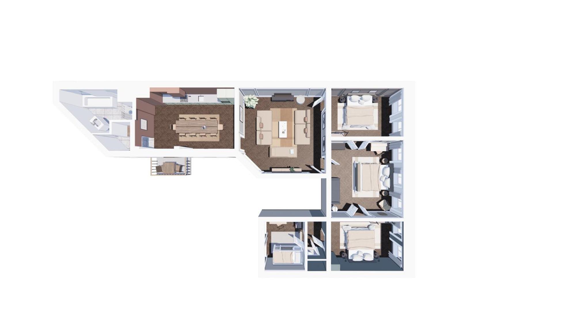 Large 4 Bedroom With Balcony & Bathtub In Cph City 코펜하겐 외부 사진